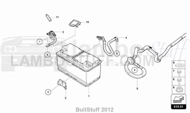 2015 Lamborghini HURACAN ZHONG 600-4 COUPE ENGLAND BATTERY (915.01.00)